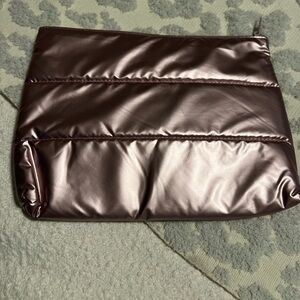 Metallic Puffer Cosmetic bag